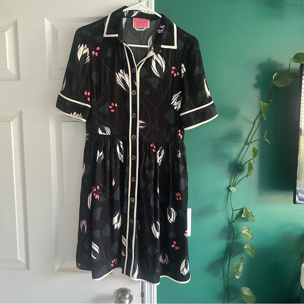 Kate Spade Floral Button Up Dress